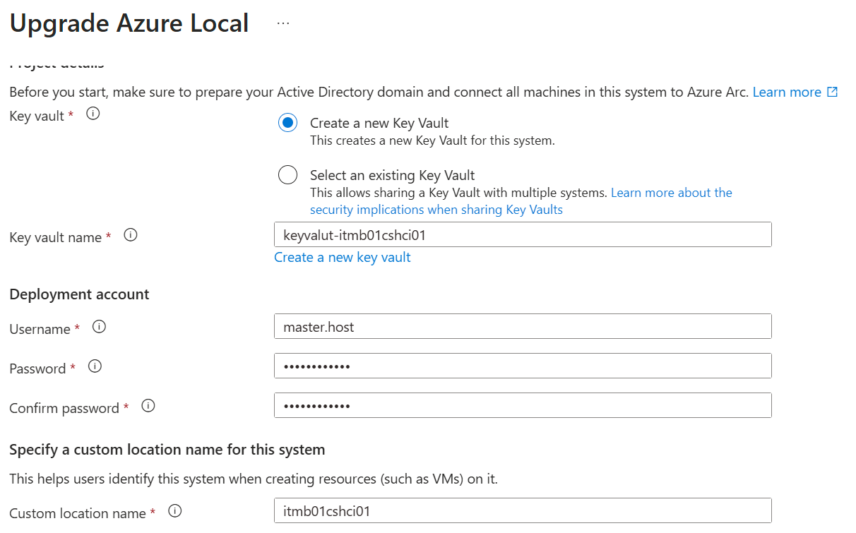 Cloud-Side Upgrade - azurelocal step 01