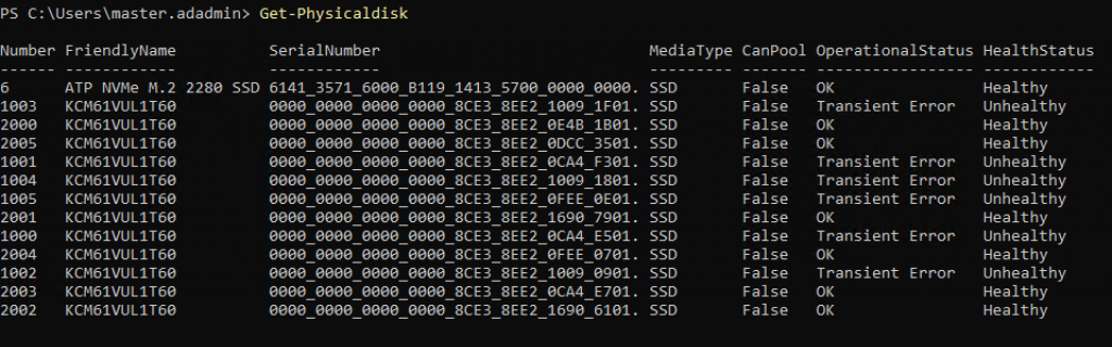 Azure Stack HCI: restore storage pool after failing of node - hci step 01