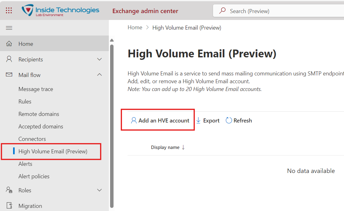 Configuration - eohve step 01