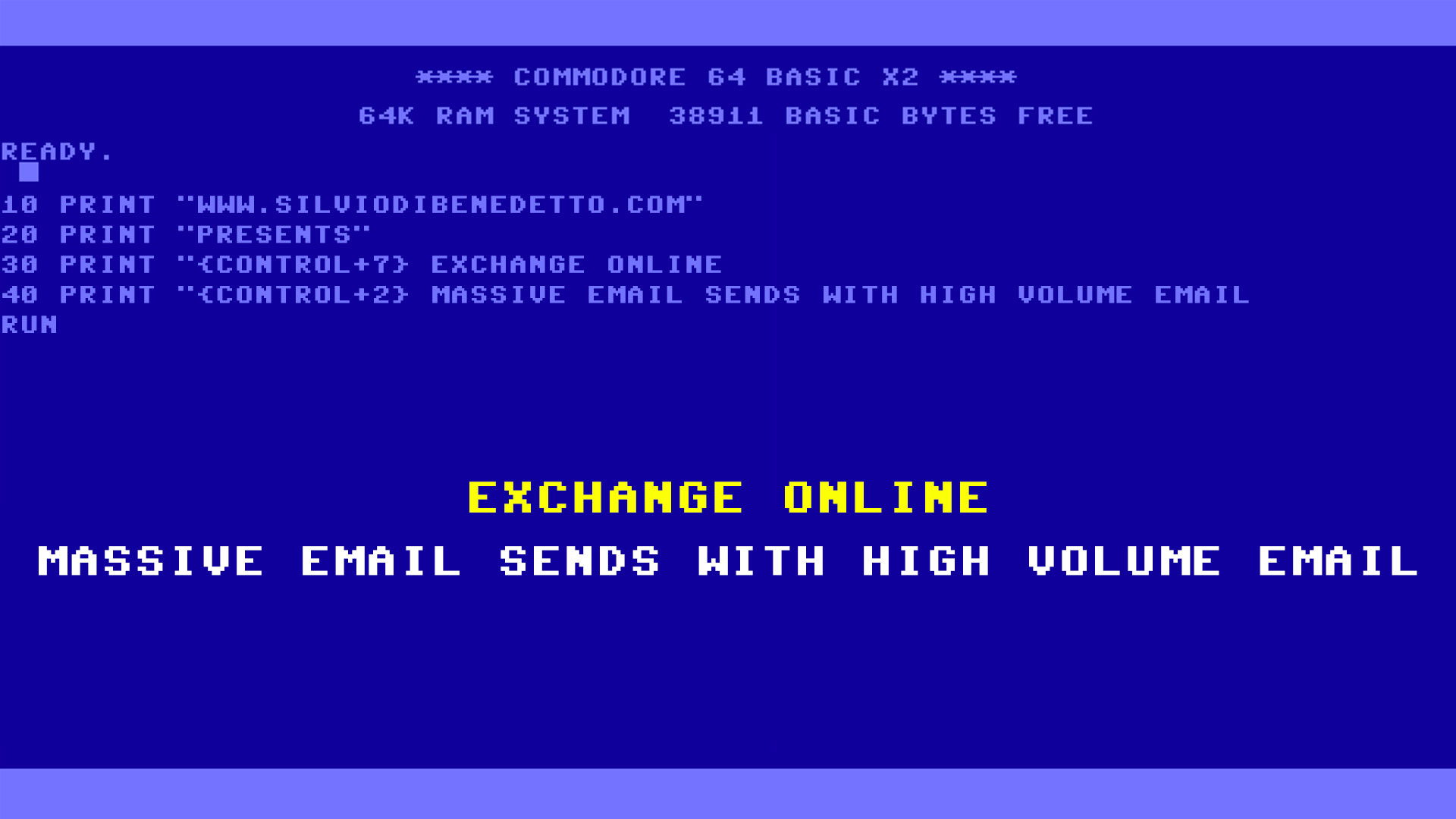 Exchange Online: massive email sends with High Volume Email