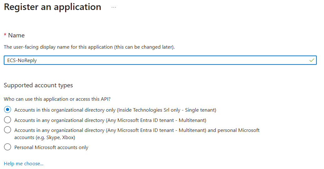 Register an Application in Microsoft Entra - acs step 14