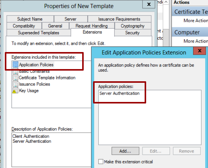 Certificate Configuration - smbquic step 05