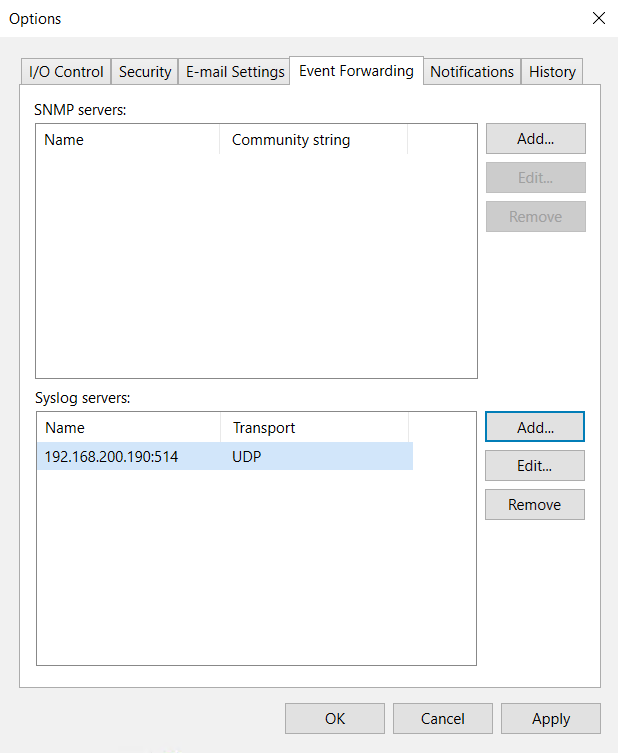 Configure Veeam - veeamsiem step 01