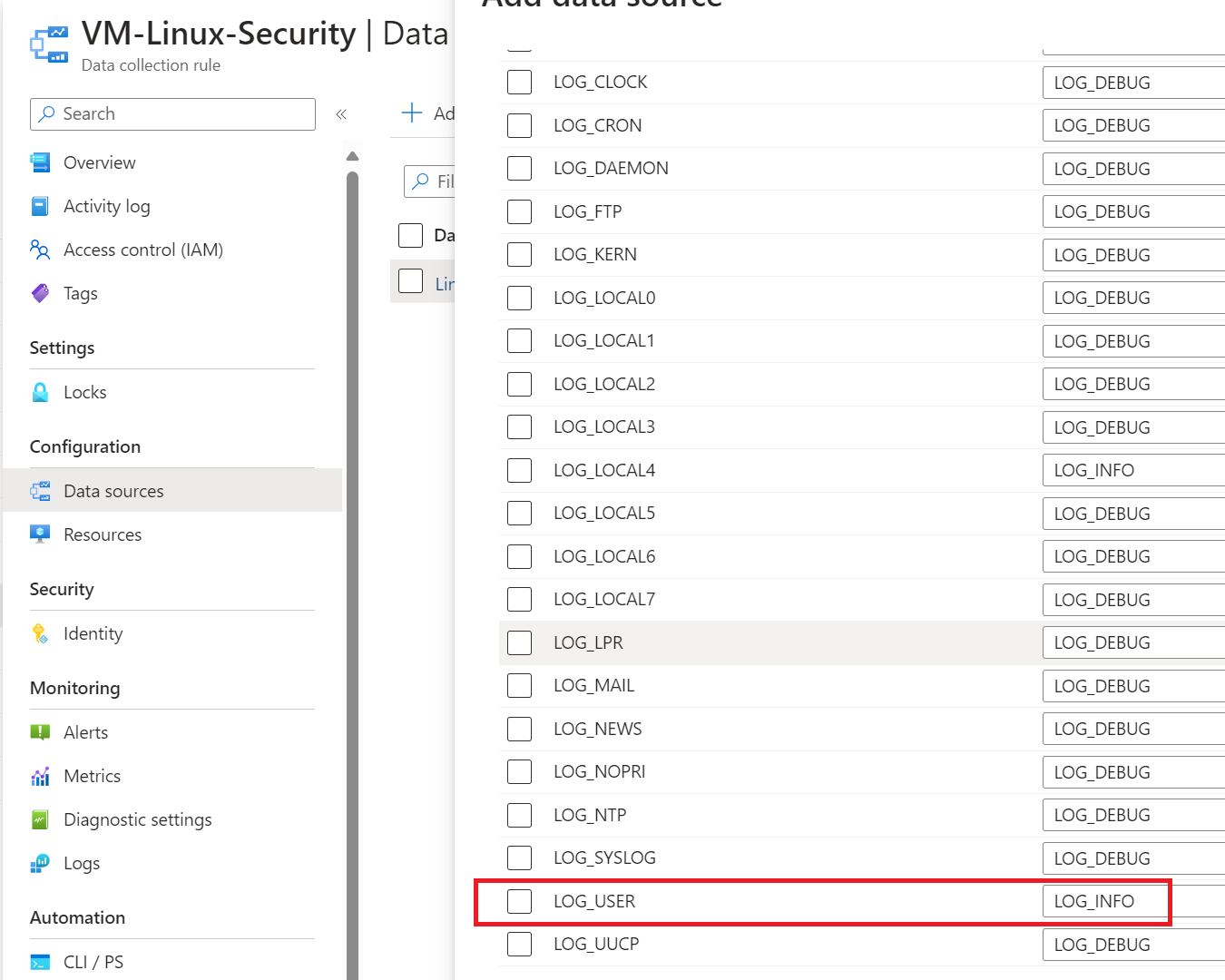 Configure Log Analytics - veeamsiem step 02