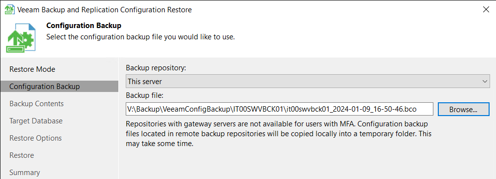 How to migrate Veeam Backup database to PostgreSQL - veeam step 05