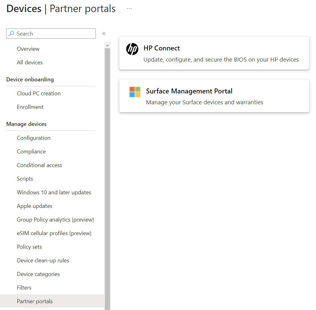 Microsoft Intune: configure HP Connect to centralize BIOS management - intune step 02