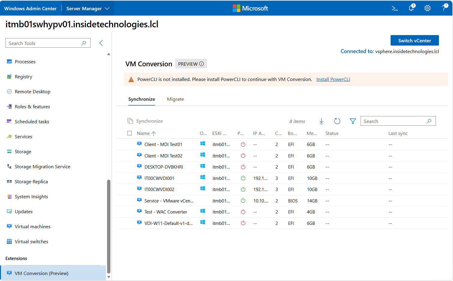 VM Conversion - wac step 02