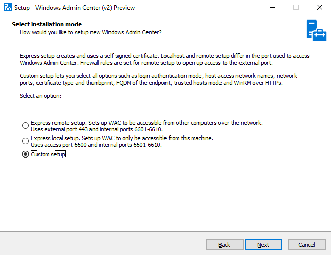 Installation and Configuration - wacv2 step 06