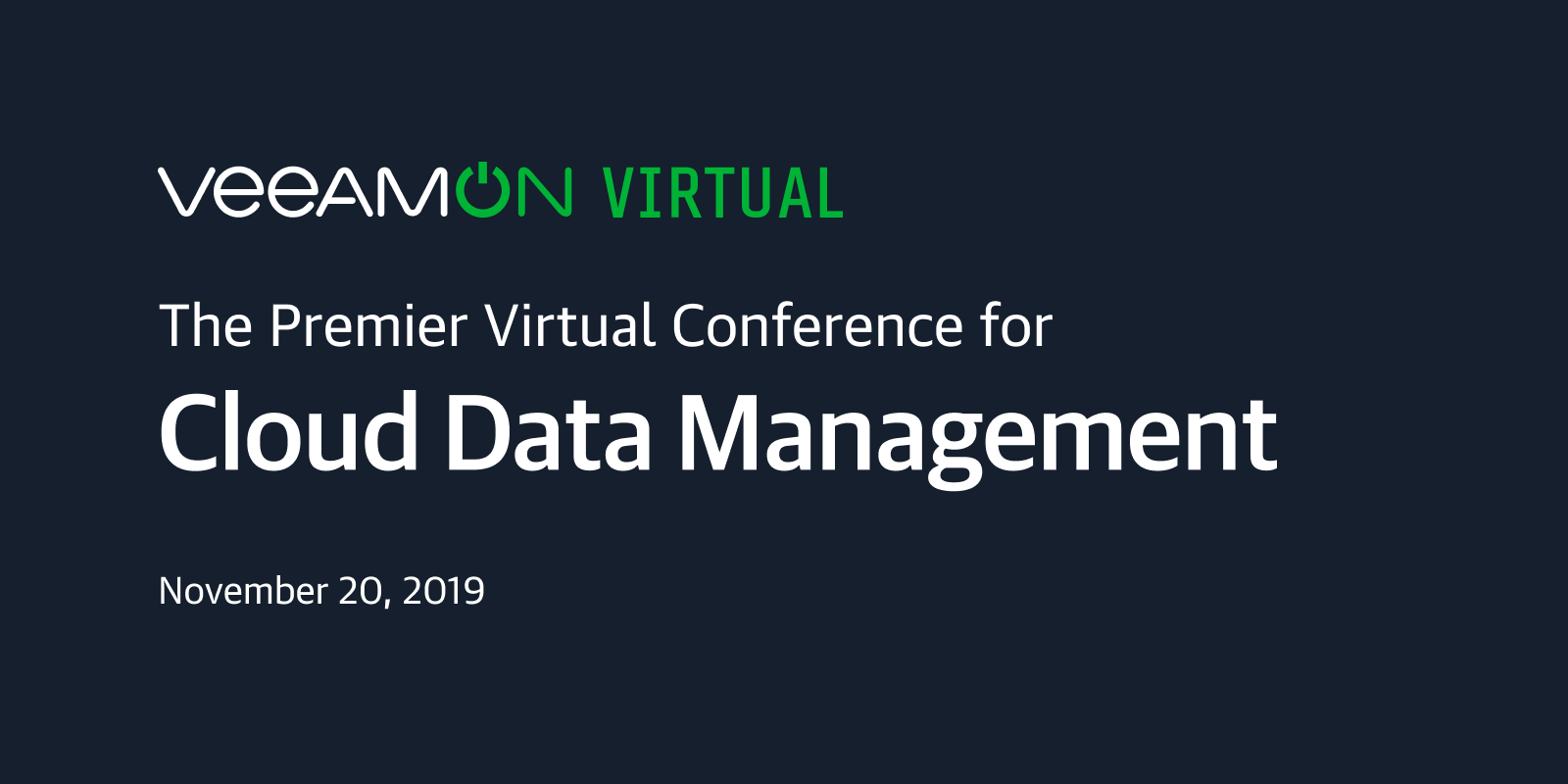 VeeamON Virtual 2019