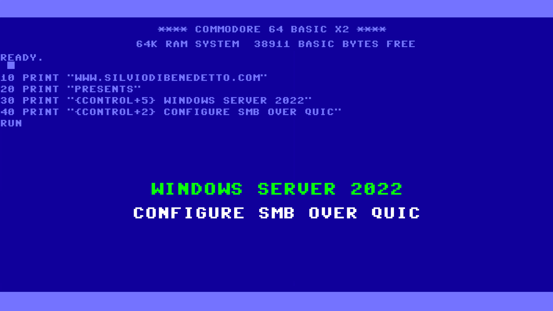 Windows Server 2022 SMB over QUIC